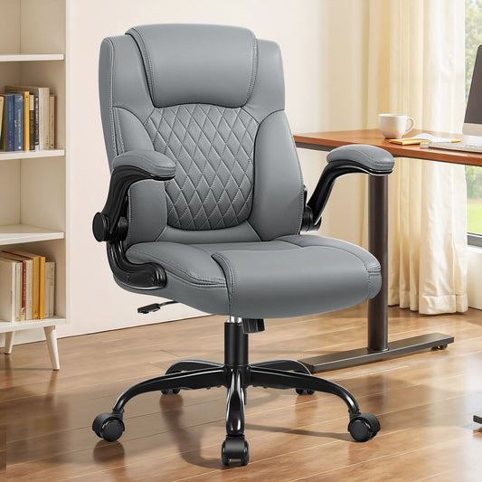 Big and Tall Leather Executive Back Support Office Chair 245