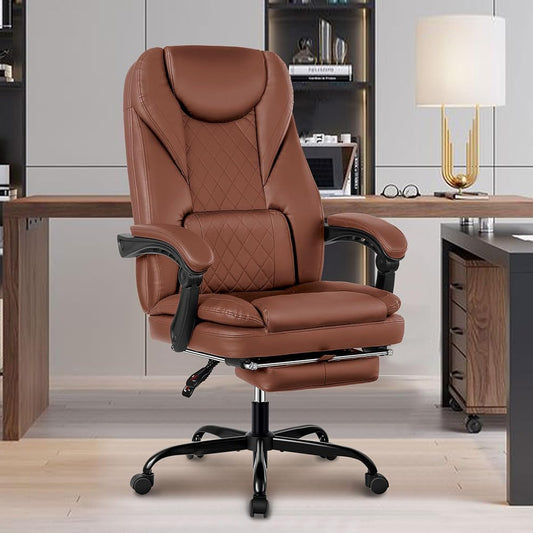 Ergonomic Executive Office Chair with Footrest & Lumbar Support SDA003