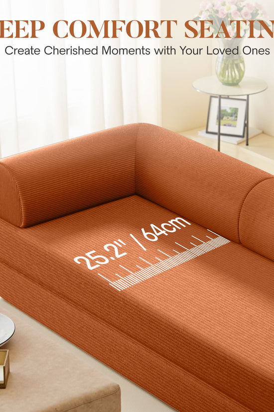 Combination Corner Sofa with High-Rebound Density Sponge