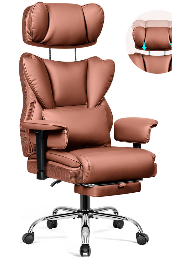 Big and Tall Leather Executive Back Support Office Chair