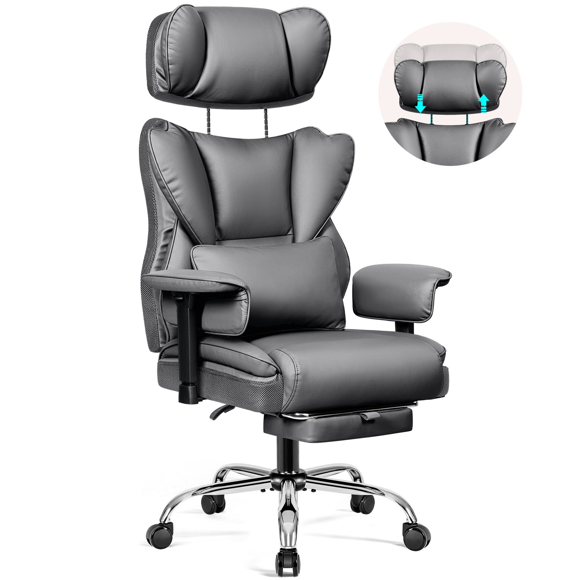 Big and Tall Leather Executive Back Support Office Chair