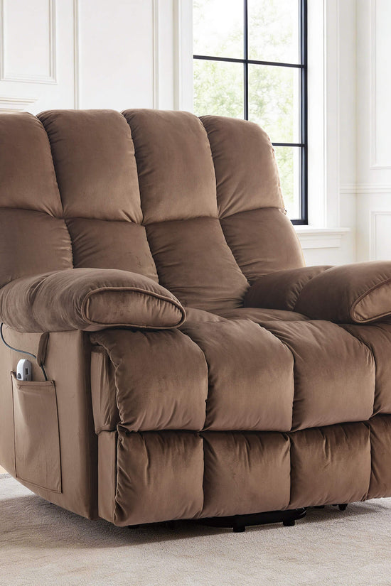 Infinite Position Power Lift Recliner Chair with Massage and Heating for Elderly