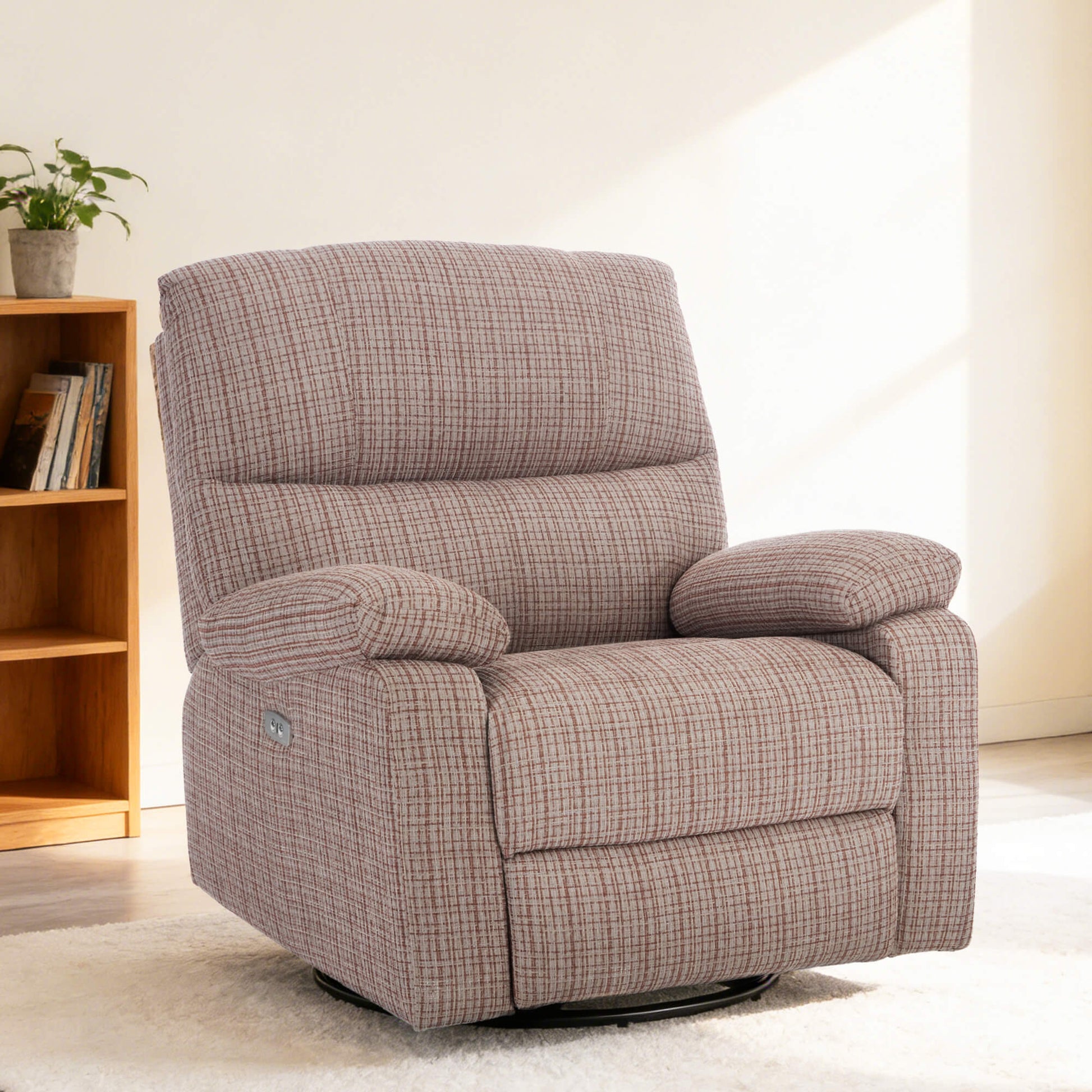 Power Swivel Rocker Recliner Rocking Chair with USB Port Infinite Position
