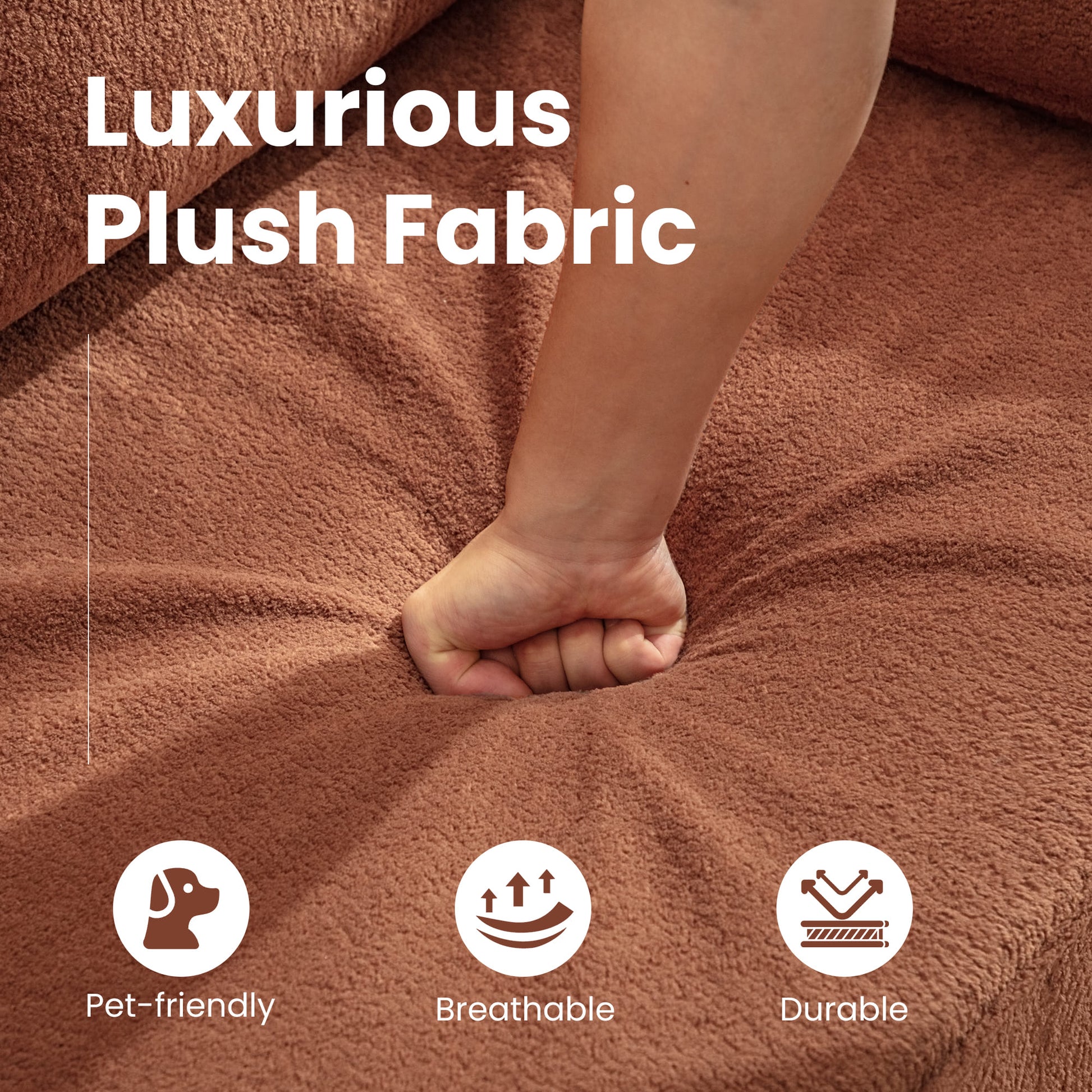 75.5" Wide Modern Loveseat Sofa with Solid Wood Legs