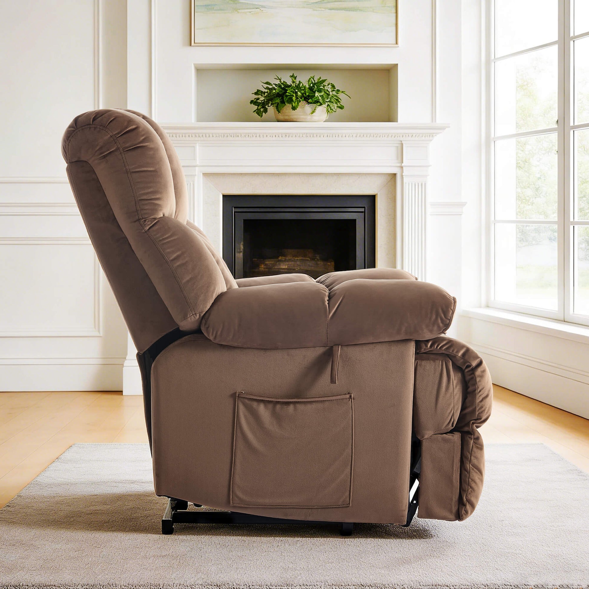 Infinite Position Power Lift Recliner Chair with Massage and Heating for Elderly