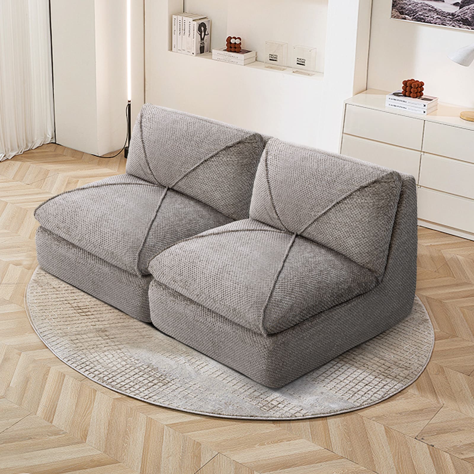 Modern Sofa Leisure Armless Accent Chair