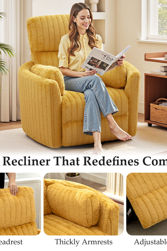 Nursery Power Glider Recliner Chair with USB Ports and Footrest