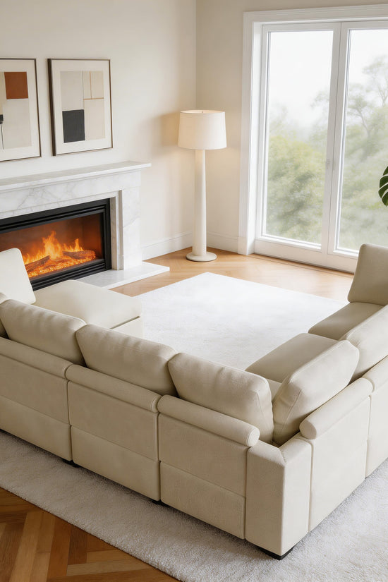 5-seat Modular Sectional Sofa with Hidden Storage