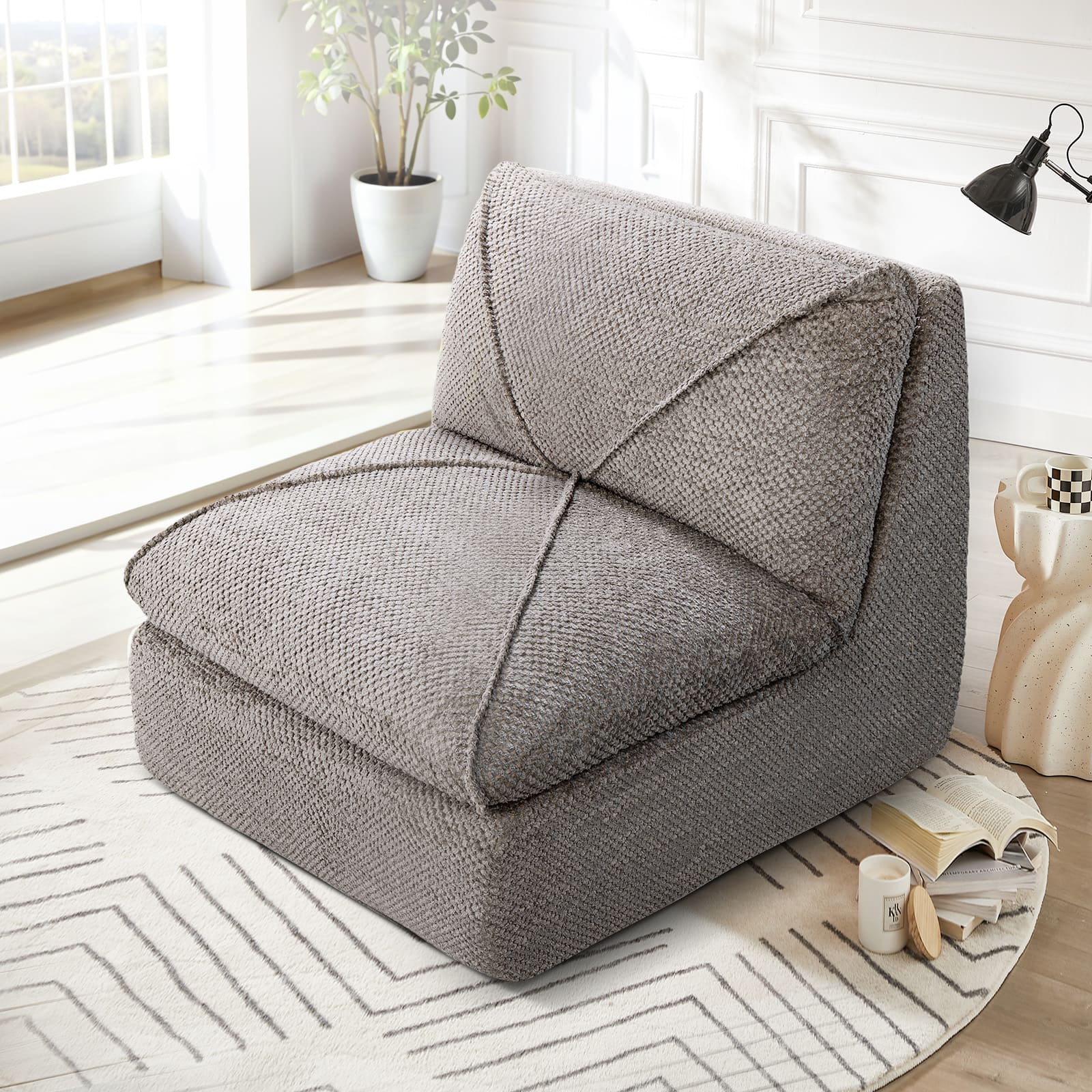 Modern Sofa Leisure Armless Accent Chair