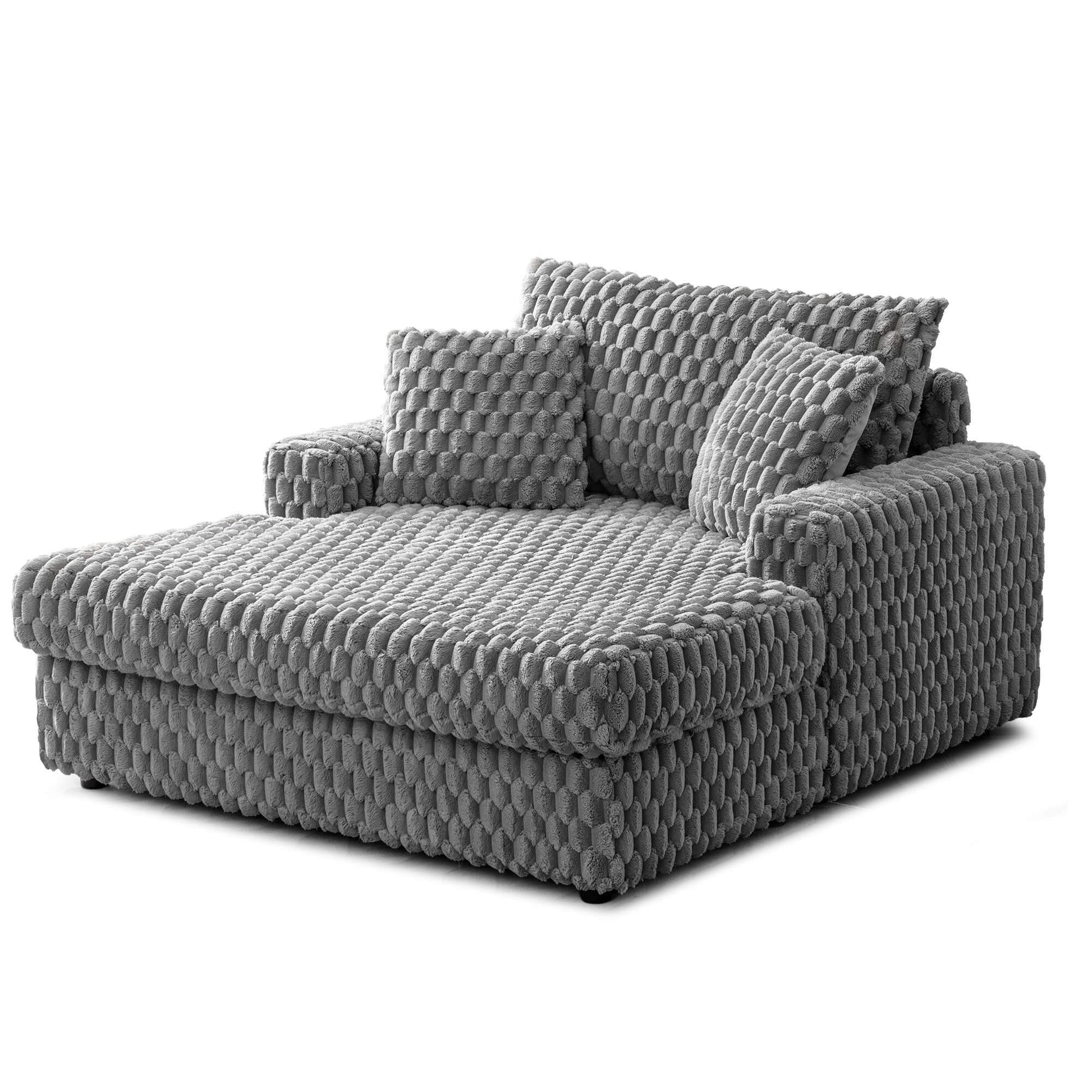 Comfy Cloud Fur Upholstered Sleeper Sofa