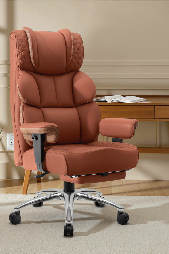 Big and Tall Leather Executive Back Support Office Chair