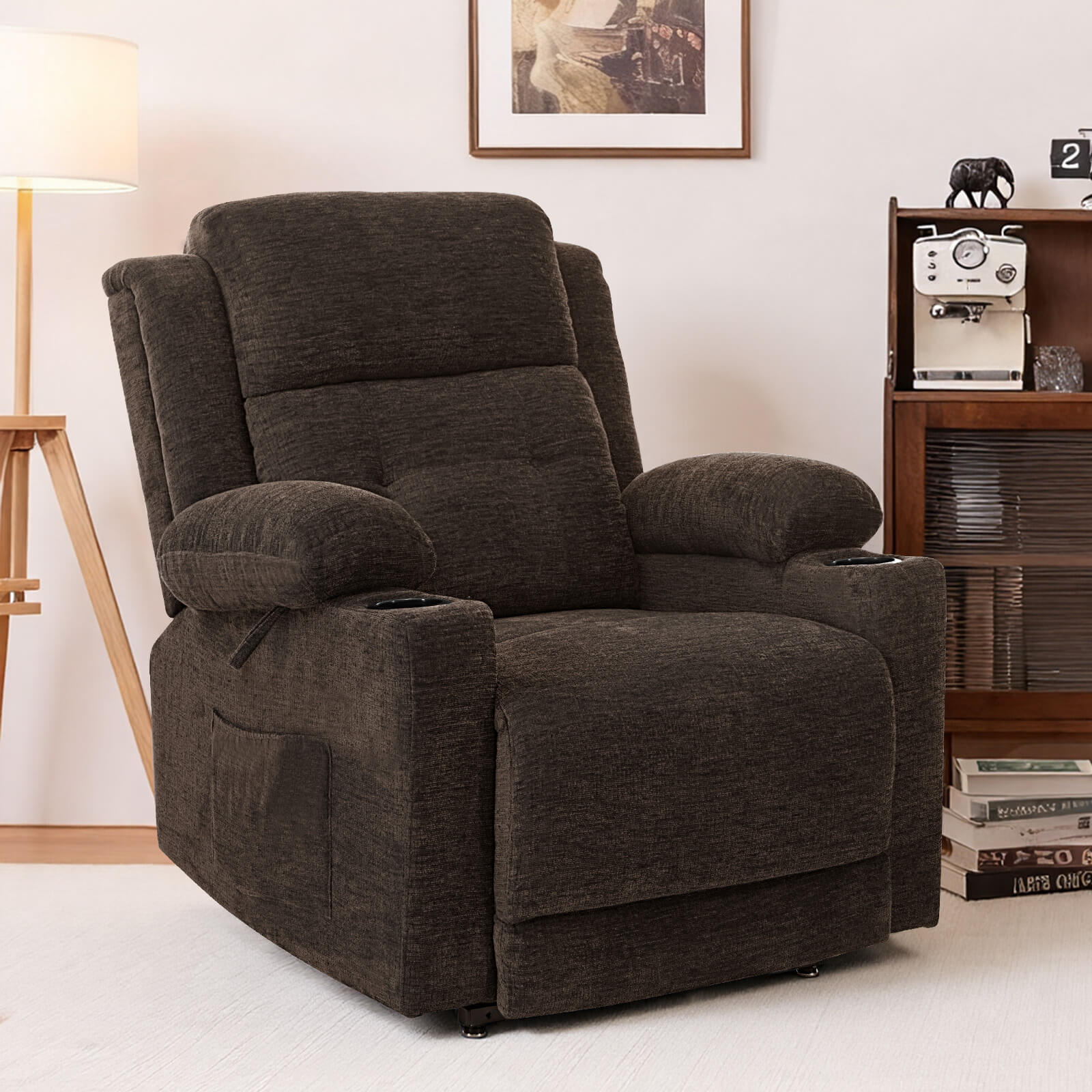 Zero Gravity Infinite Position Power Lift Recliner Chair W/ Massage and Heating