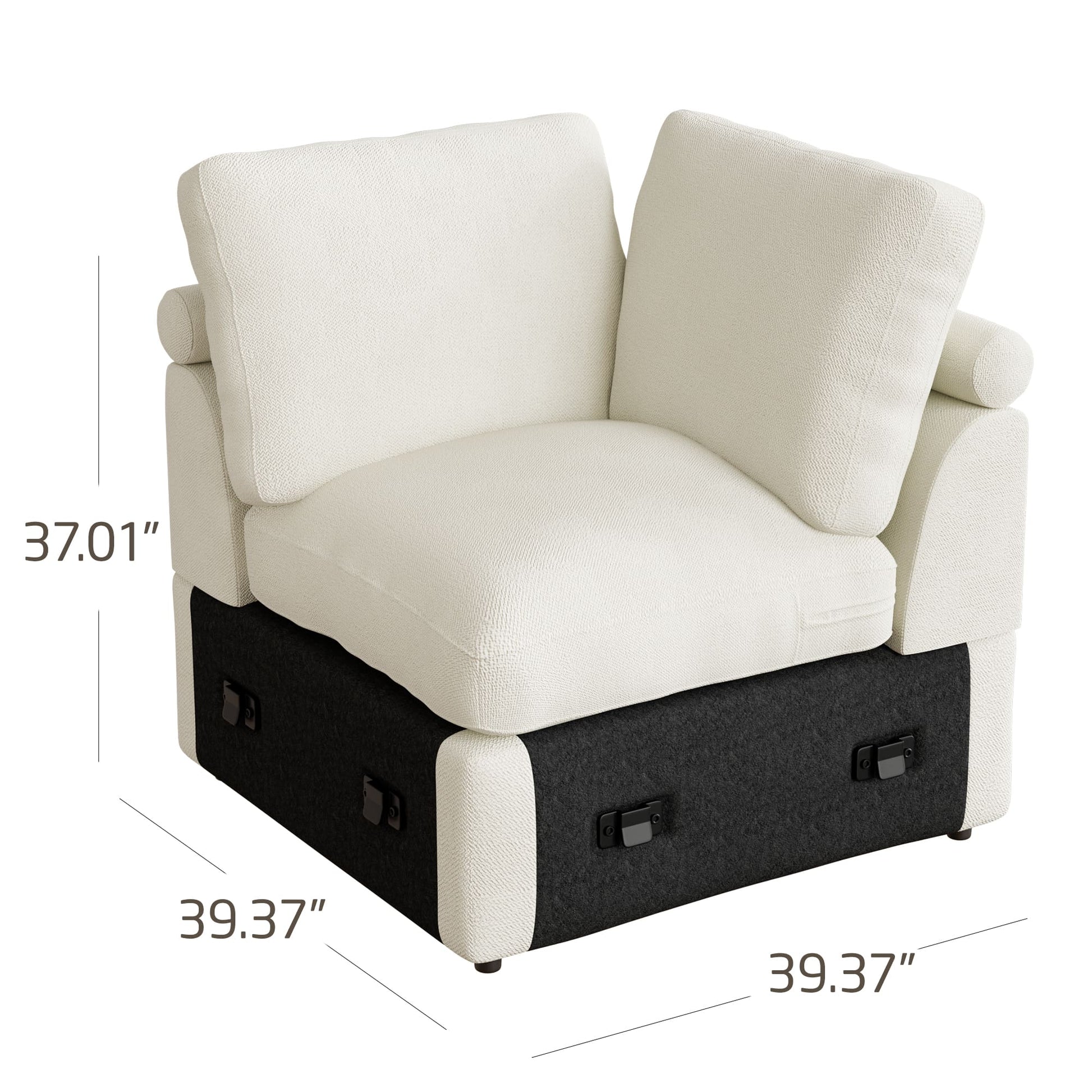 5-seat Modular Sectional Sofa with Hidden Storage