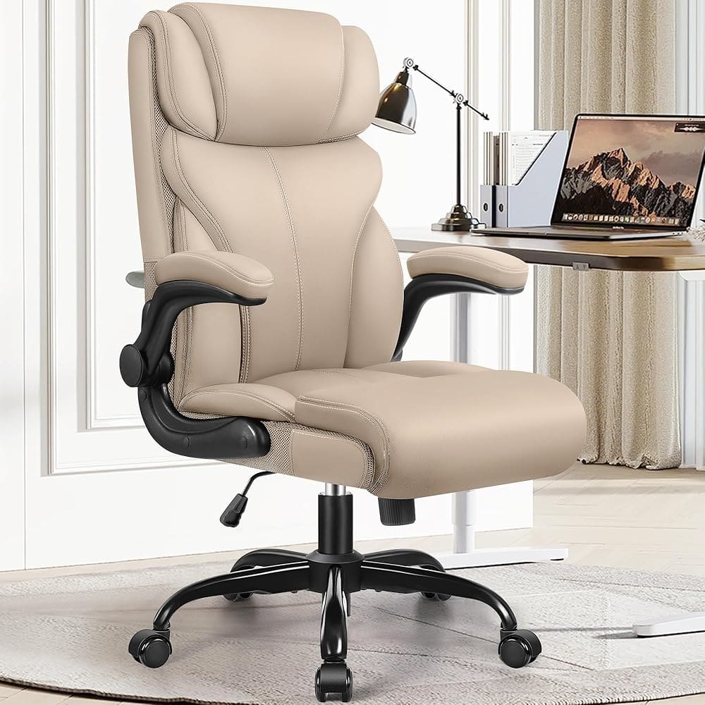 Big and Tall Leather Executive Back Support Office Chair 5066H