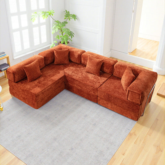 L-Shaped 106.3" W Modular Sectional Sofa Couch