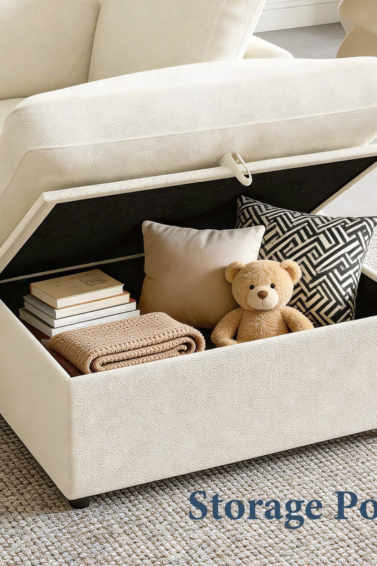 5-seat Modular Sectional Sofa with Hidden Storage