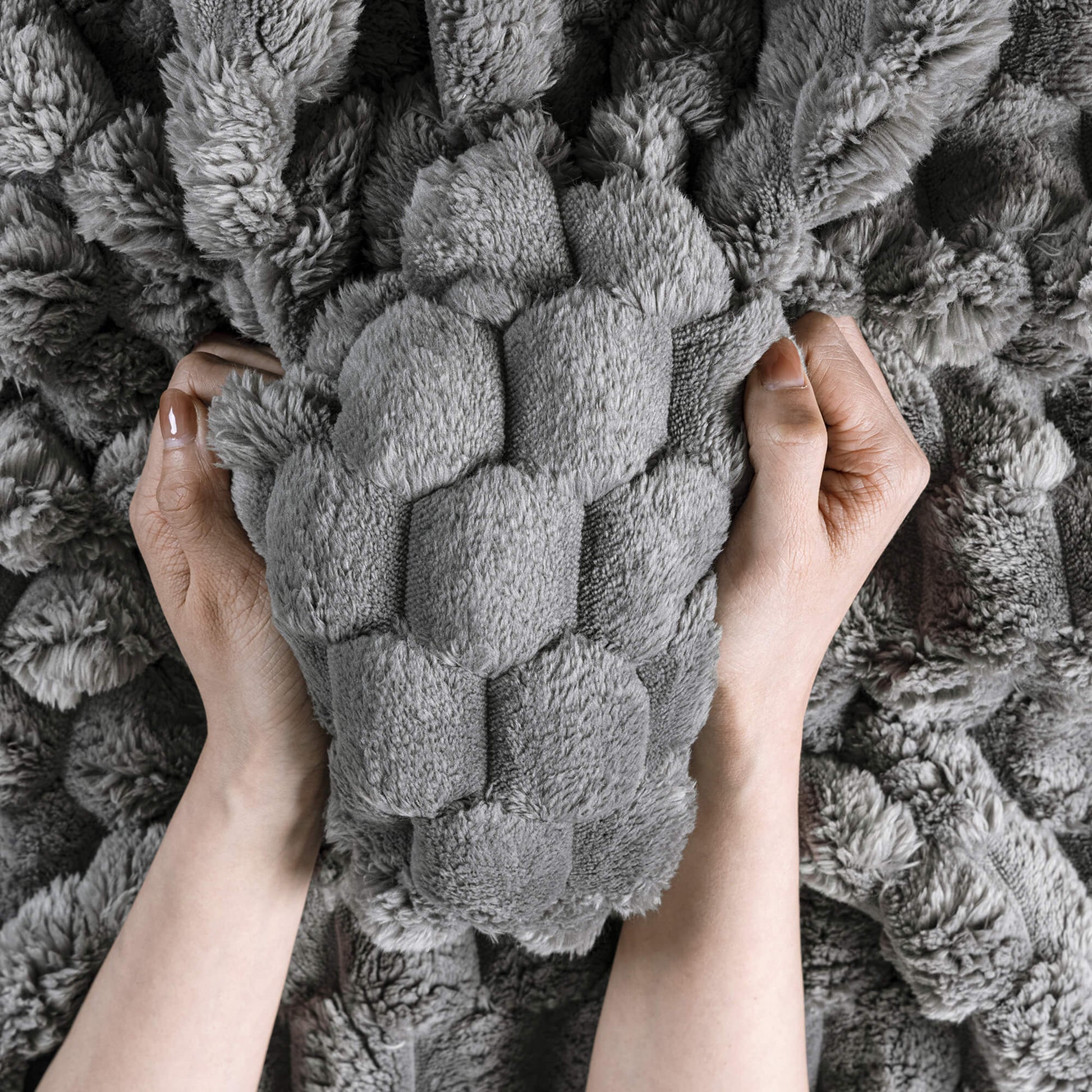 Comfy Cloud Fur Upholstered Sleeper Sofa