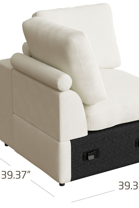 5-seat Modular Sectional Sofa with Hidden Storage