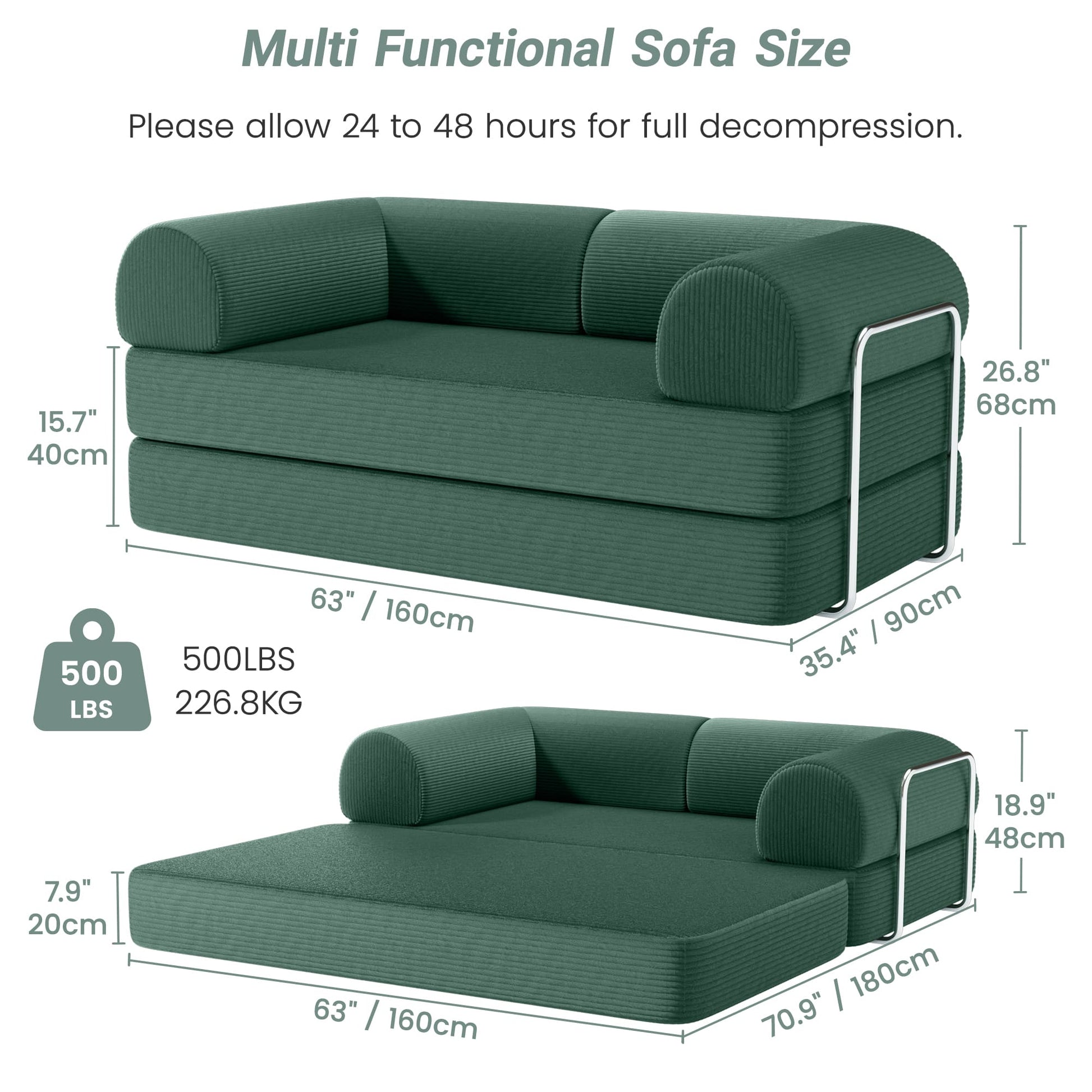 High Density Sponge Sofa Bed