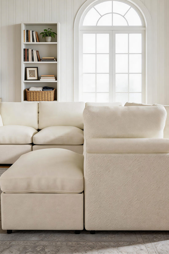 5-seat Modular Sectional Sofa with Hidden Storage