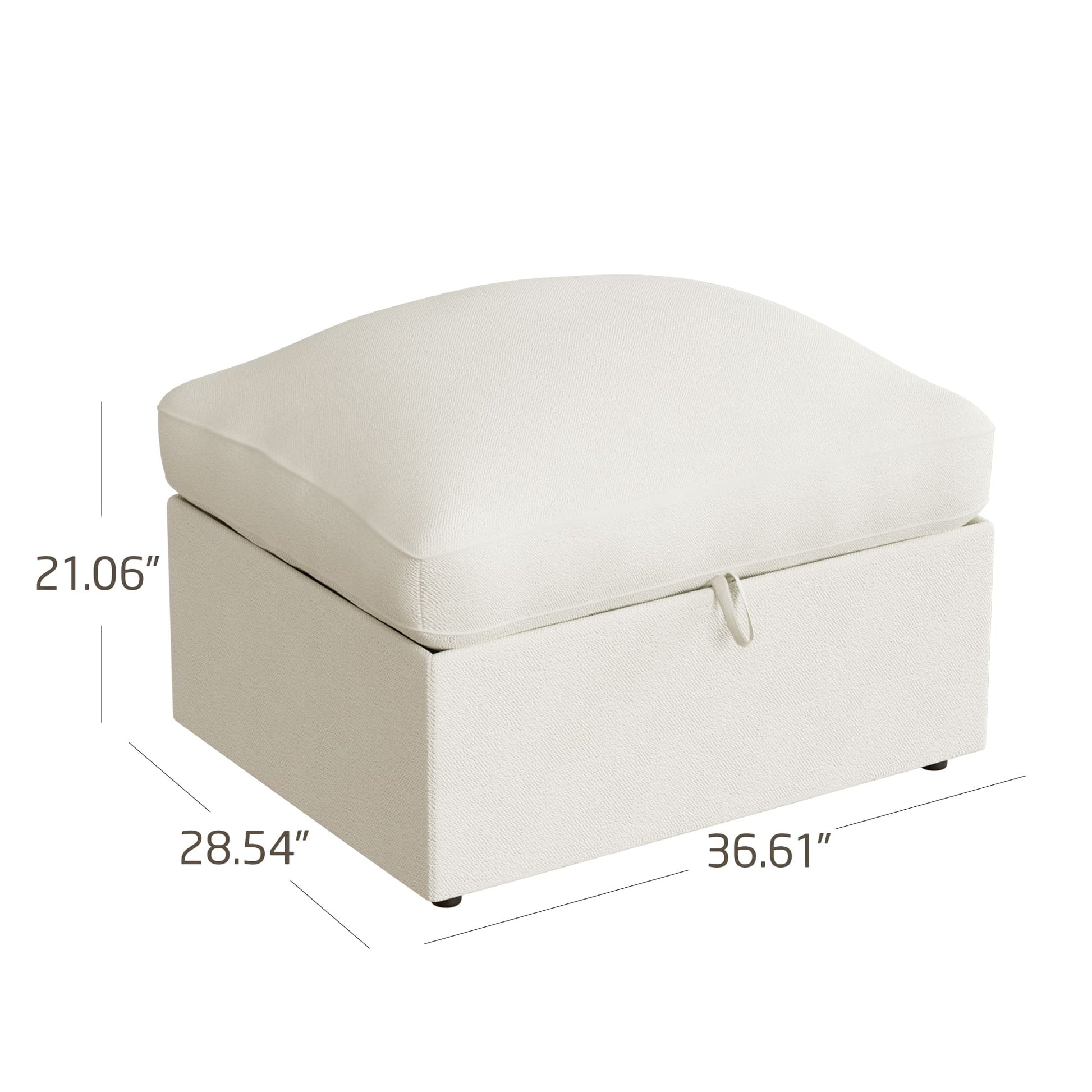 5-seat Modular Sectional Sofa with Hidden Storage