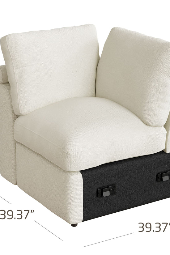 5-seat Modular Sectional Sofa with Hidden Storage
