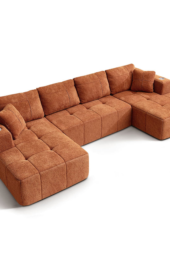 Modular Oversized U-Shaped Deep Seating Sectional Sofa