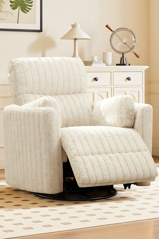 Nursery Power Glider Recliner Chair with USB Ports and Footrest