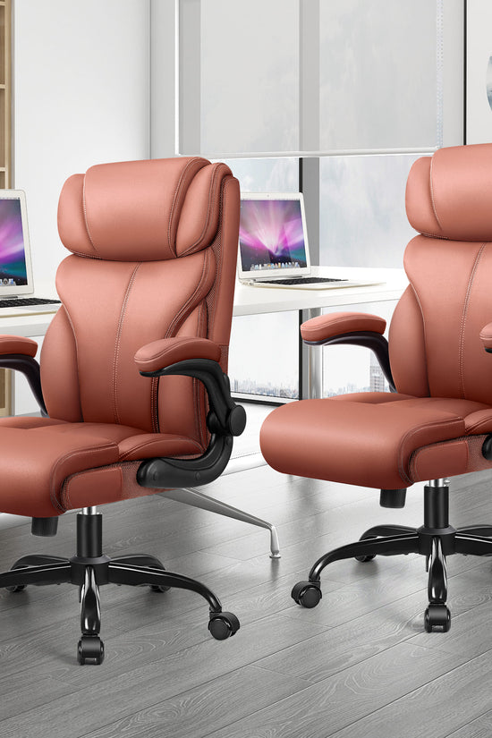 Big and Tall Leather Executive Back Support Office Chair 5066H