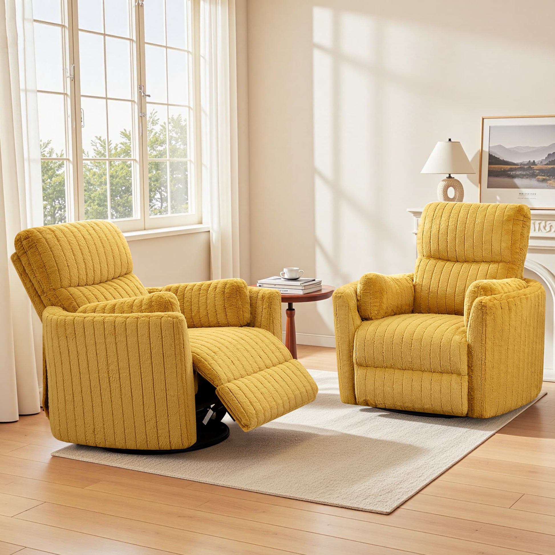 Nursery Power Glider Recliner Chair with USB Ports and Footrest