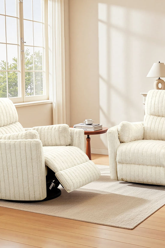 Nursery Power Glider Recliner Chair with USB Ports and Footrest