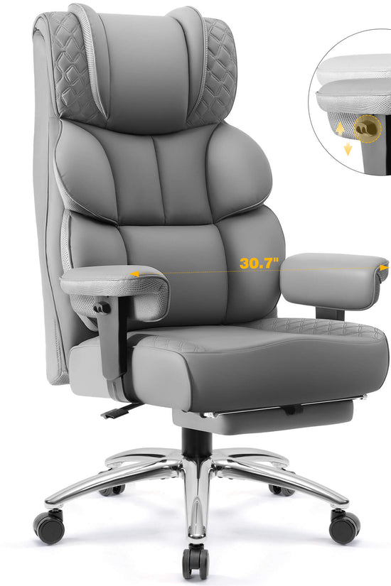 Big and Tall Leather Executive Back Support Office Chair
