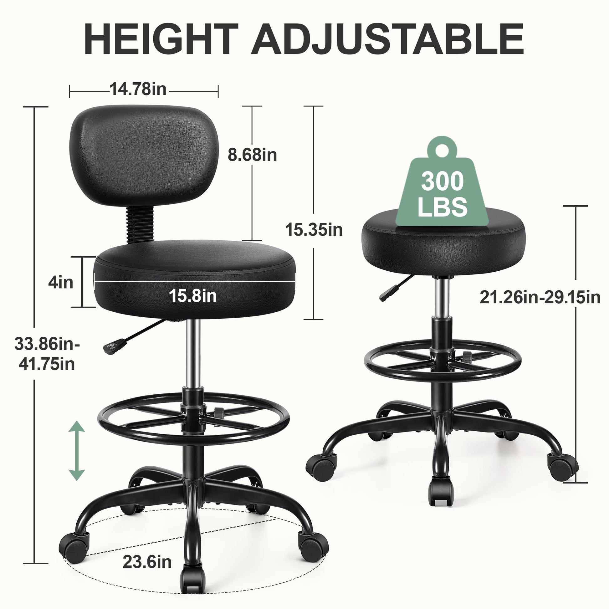 Primy Bar Counter Chair 8X