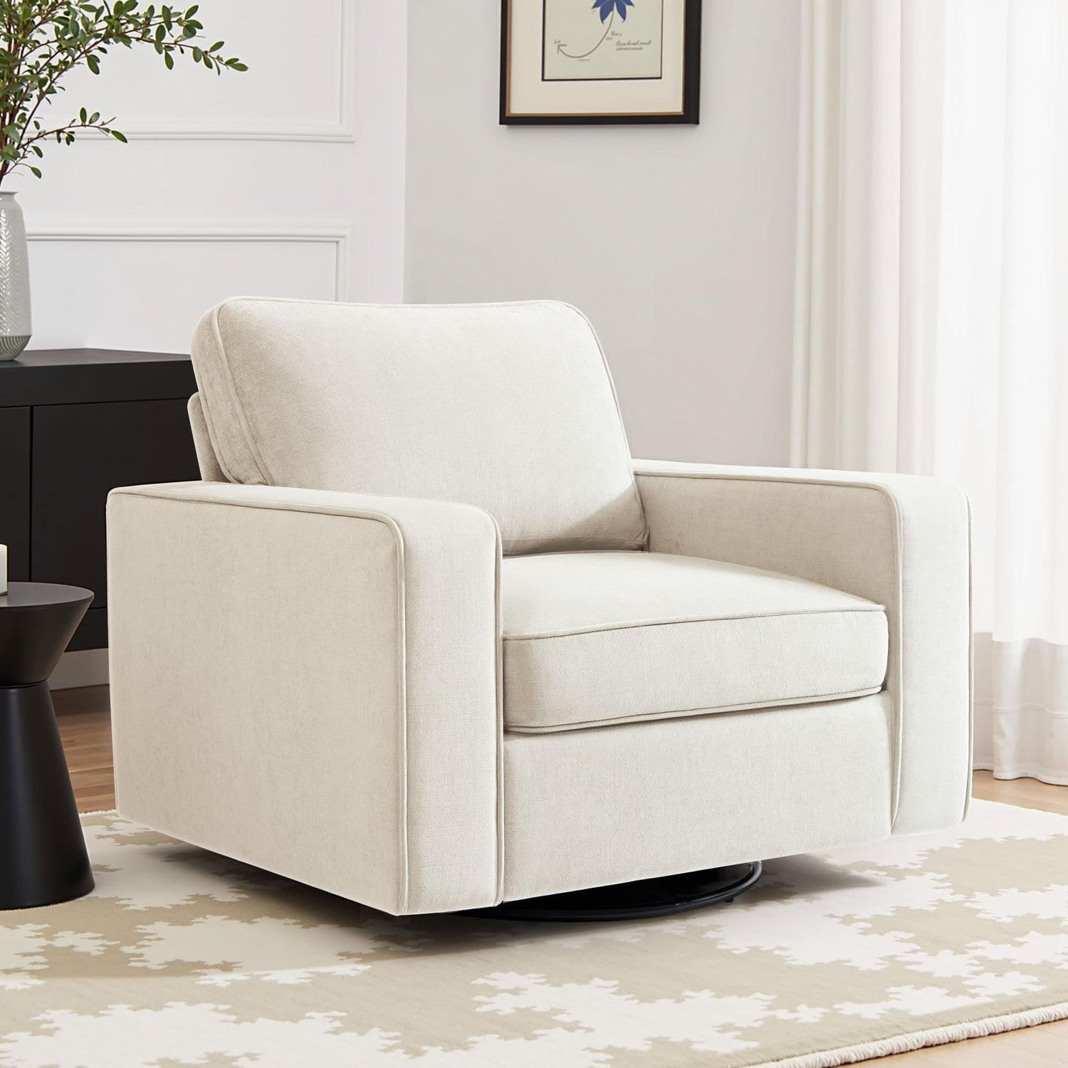 Modern Swivel Rotating Barrel Sofa Chair