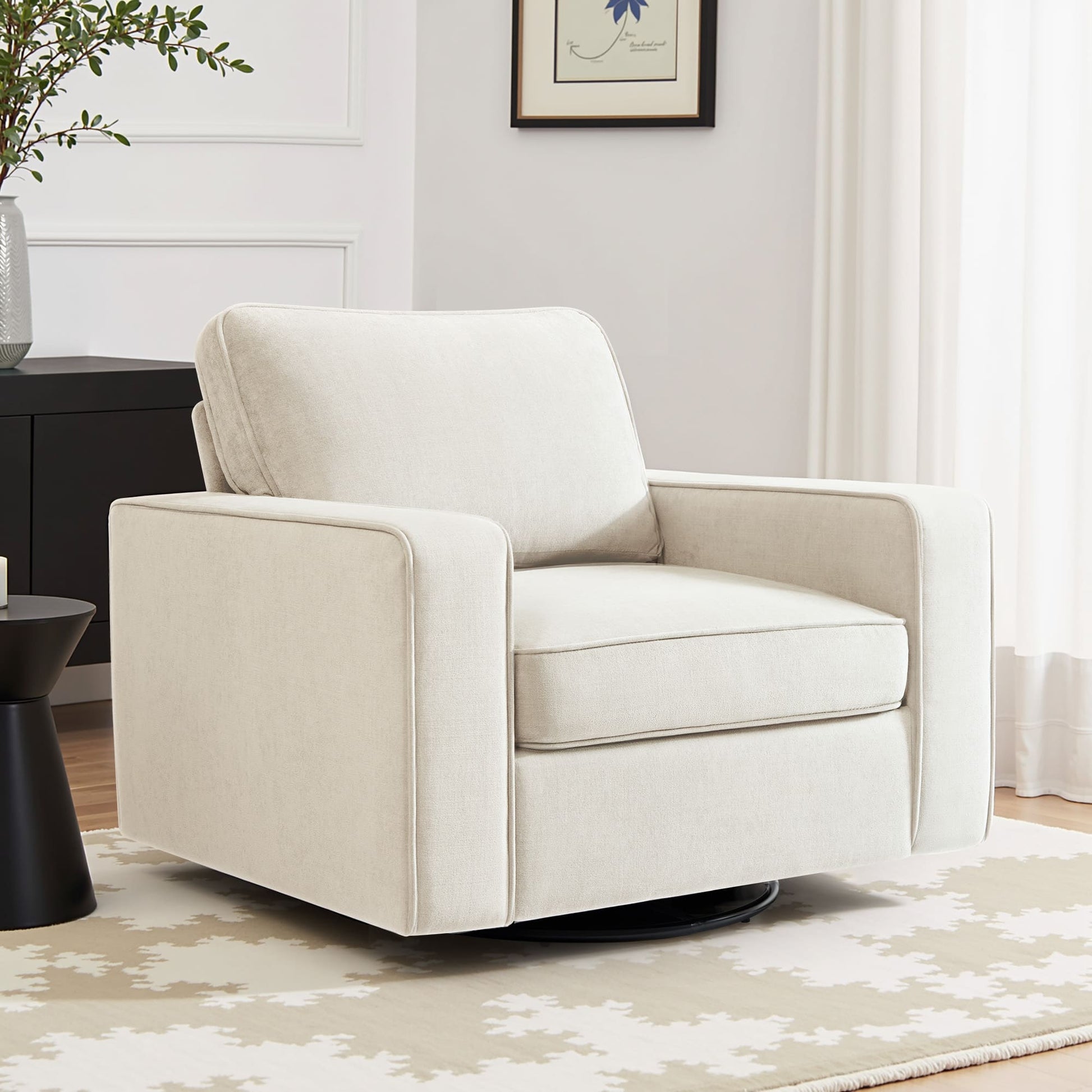 Modern Swivel Rotating Barrel Sofa Chair