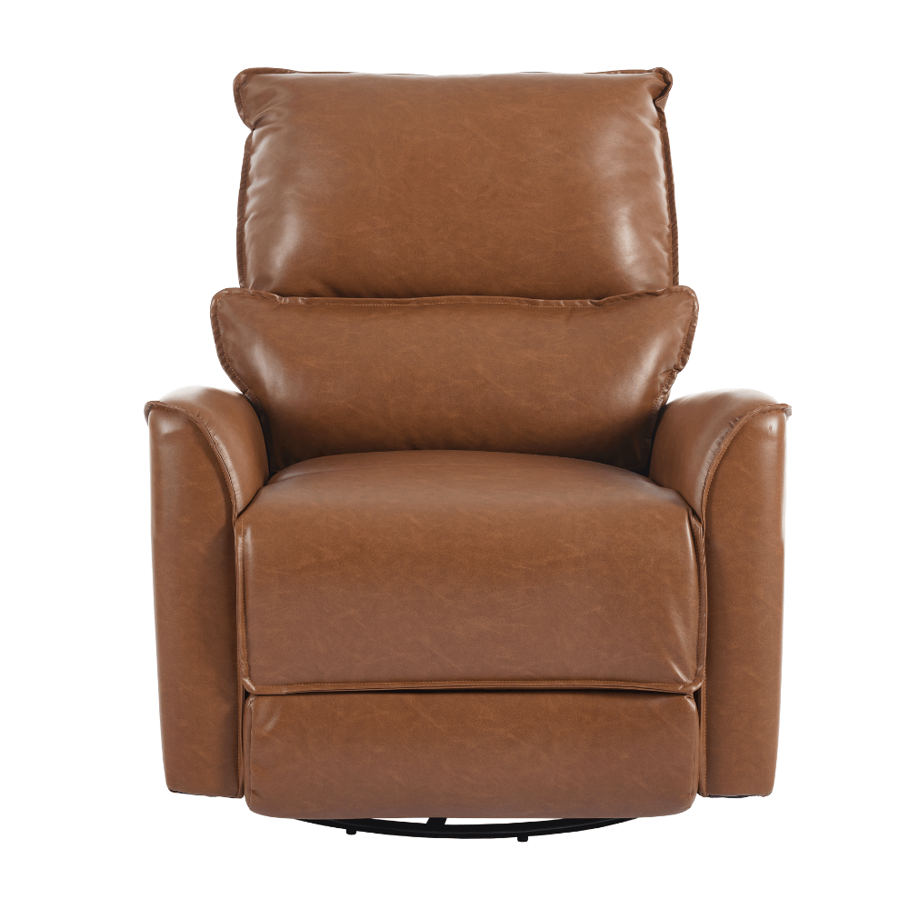 Modern Leather Power Swivel Rocker Recliner Chair
