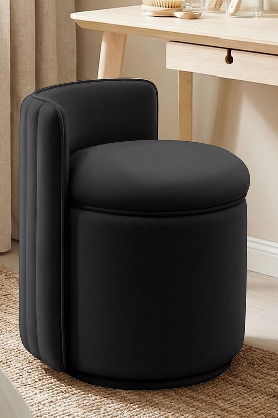 Velvet Vanity Chair With Storage