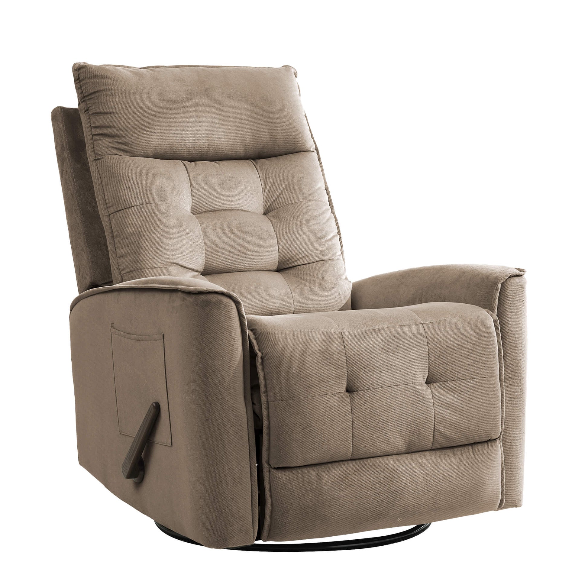 Manual Swivel Rocker Recliner Chair Glider Rocking Chair for Nursery