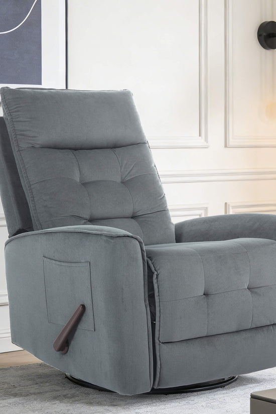 Manual Swivel Rocker Recliner Chair Glider Rocking Chair for Nursery