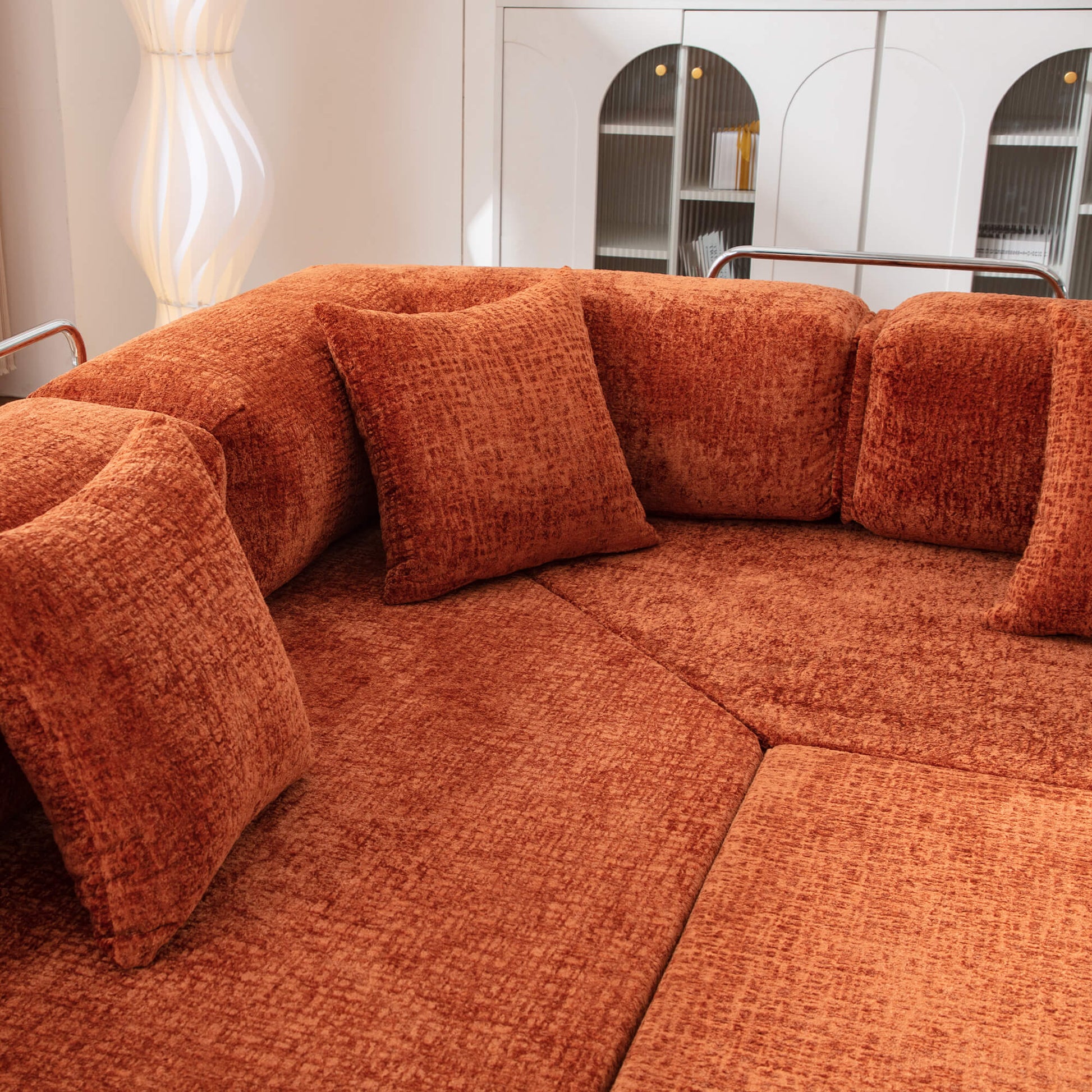 L-Shaped 106.3" W Modular Sectional Sofa Couch