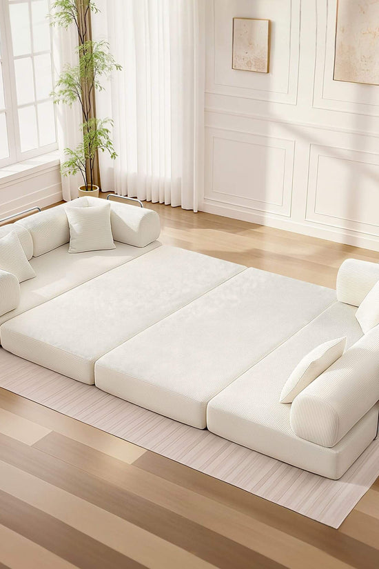 Combination Corner Sofa with High-Rebound Density Sponge