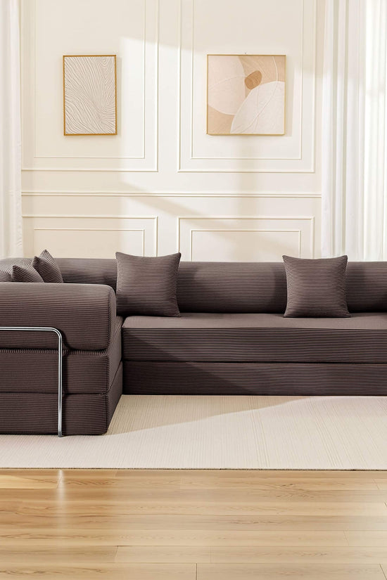 Combination Corner Sofa with High-Rebound Density Sponge
