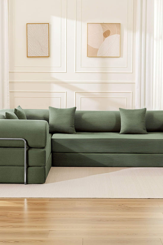 Combination Corner Sofa with High-Rebound Density Sponge