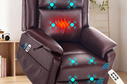 Zero Gravity Infinite Position Power Lift Recliner Chair W/ Massage and Heating