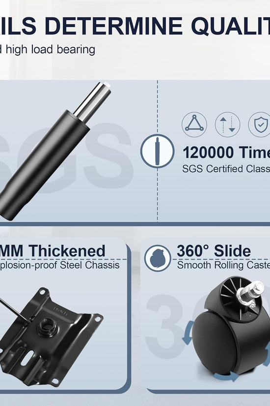 Drafting Chair with Backrest – Adjustable Foot Rest Rolling Stool with Wheels, PU Leather Swivel Stool for Office Spa Studio Lab Counter Salon Home Work Bar Kitchen Shop(Black), Pack of 2