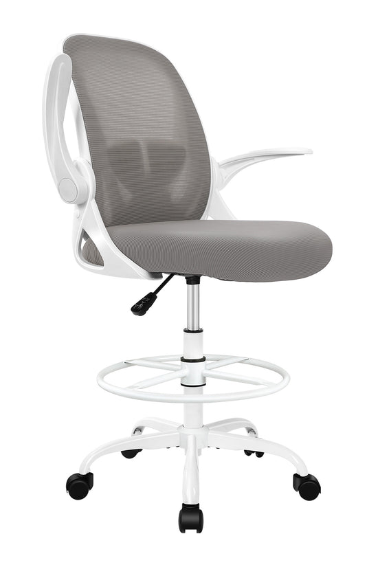 Ergonomischer Zeichenstuhl mit verstellbarem Fußring und hochklappbaren Armlehnen 934Z