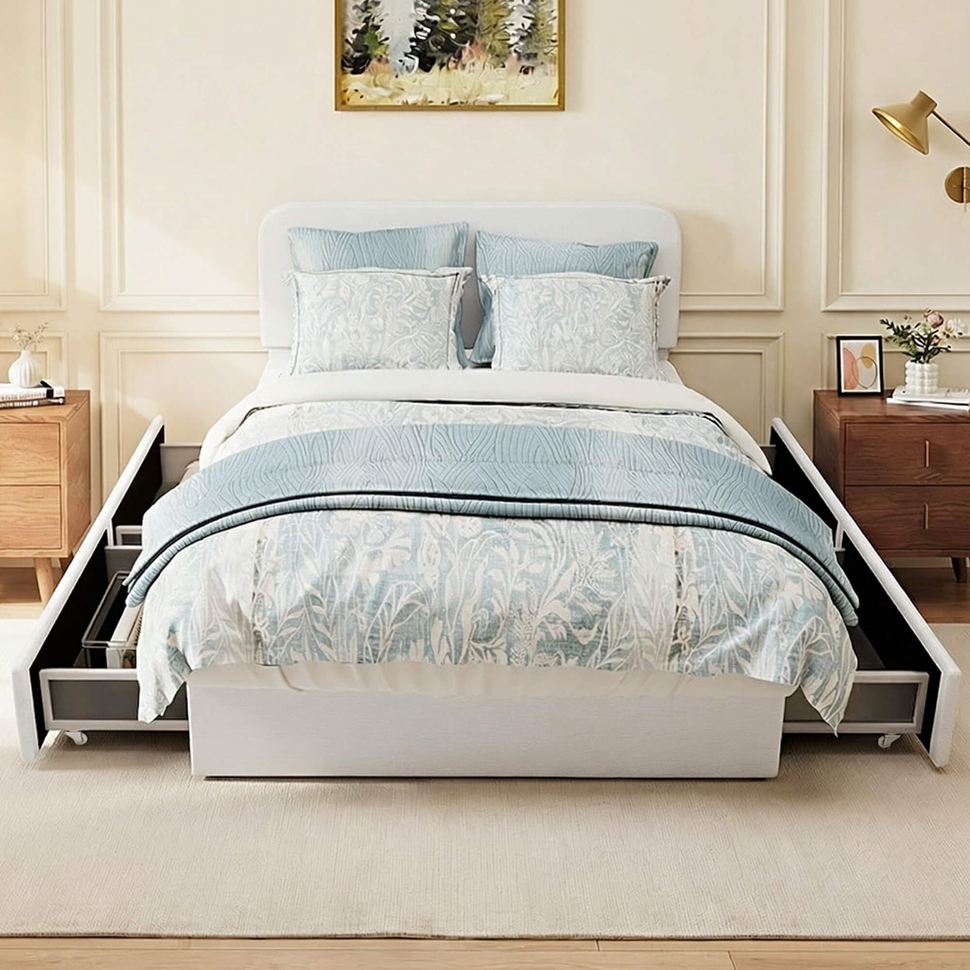 Nuvora Bed with Spacious Storage Drawers