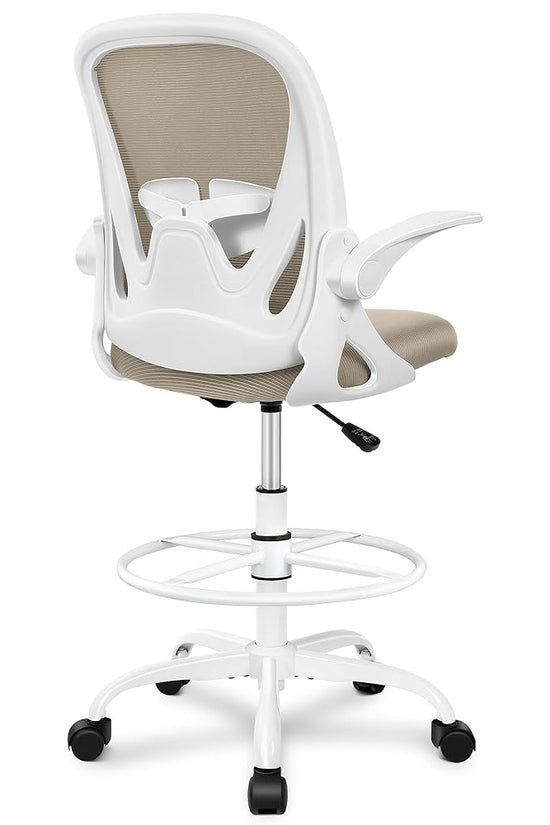 Ergonomischer Zeichenstuhl mit verstellbarem Fußring und hochklappbaren Armlehnen 934Z