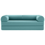 Primyhome Large Light Blue convertible foldable sofa bed