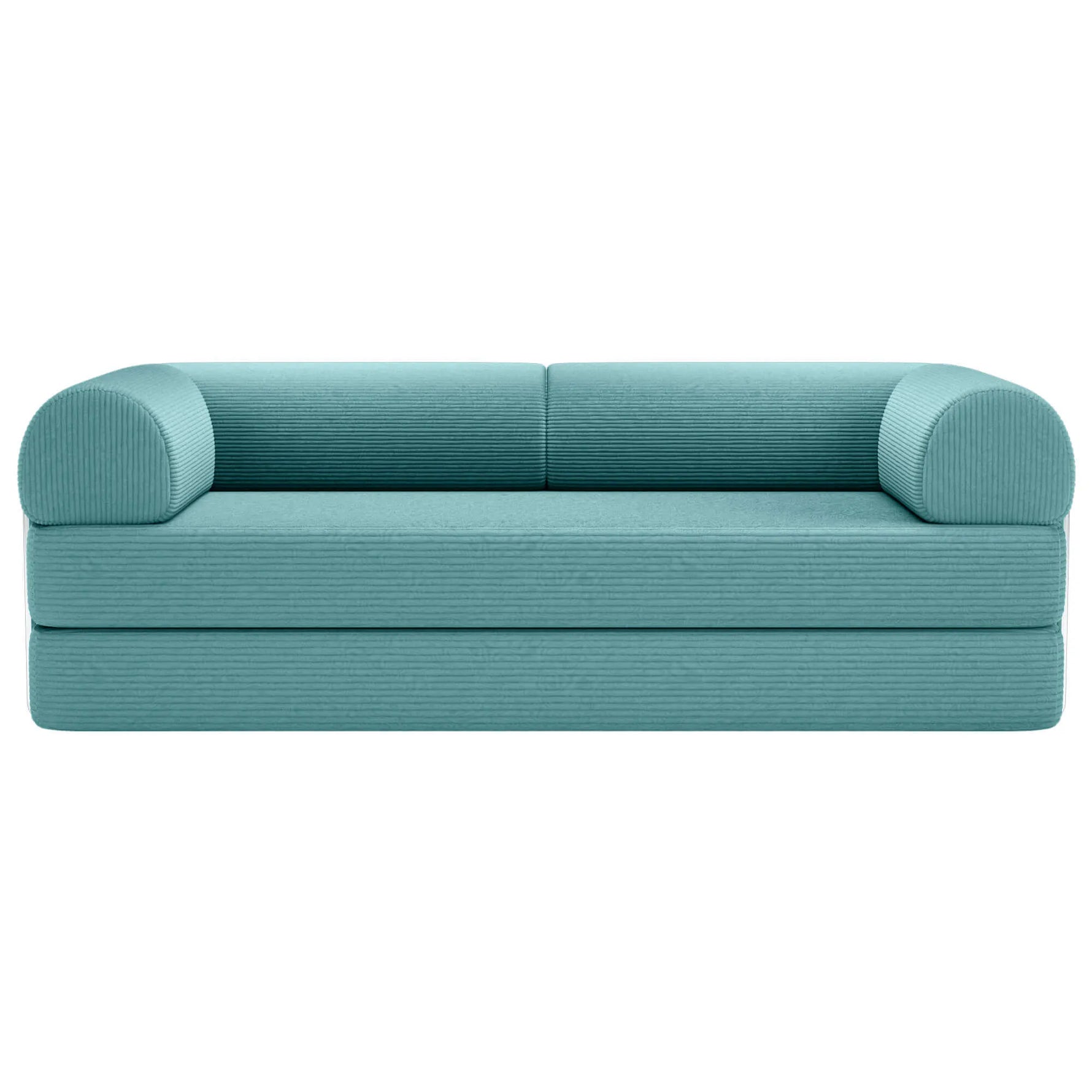 Primyhome Large Light Blue convertible foldable sofa bed